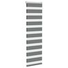 vidaXL Zebra Blind Dark Grey 50x150 cm Fabric Width 45.9 cm Polyester