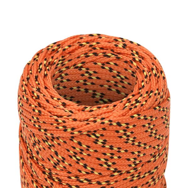 vidaXL Boat Rope Orange 2 mm 50 m Polypropylene