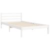 vidaXL Bed Frame without Mattress White 90x200 cm Solid Wood