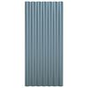 vidaXL Roof Panels 12 pcs Galvanised Steel Grey 80x36 cm