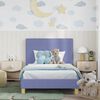 vidaXL Children's Bed Frame with Headboard Jeans Blue 90 x 200 cm