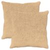 vidaXL Cushion Cover 2 pcs HEERLEN Cream 80 x 80 cm Faux Rabbit Fur