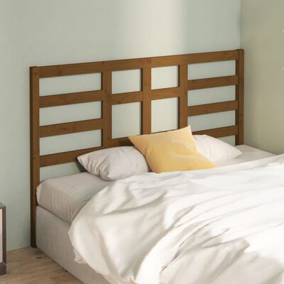 vidaXL Bed Headboard Honey Brown 146x4x104 cm Solid Wood Pine