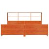 vidaXL Bed Frame without Mattress Wax Brown 180x200 cm Super King Solid Wood Pine