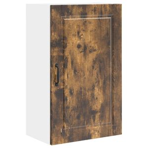 vidaXL Wall Cabinet PORTO Smoked Oak 50 x 31 x 80 cm Engineered Wood