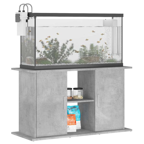 vidaXL Aquarium Stand Concrete Grey 101x41x58 cm Engineered Wood