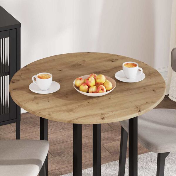 vidaXL Table Top Artisan oak 80 x 80 x 1.5 cm Engineered Wood