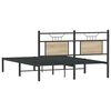 vidaXL Bed Frame without Mattress Sonoma Oak 137x190 cm Engineered Wood