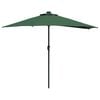 vidaXL Garden Parasol Green 294 x 150 x 224 cm Polyester and Steel