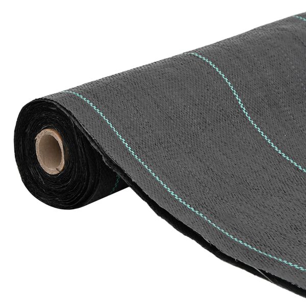 vidaXL Weed Membrane Black 0.5x200 m PP