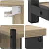 vidaXL Bathroom Furniture Set 4 pcs Sonoma Oak Engineered Wood