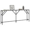 vidaXL Console Table Grey Sonoma 180x23x75 cm Engineered Wood
