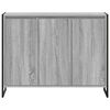 vidaXL Side Cabinet Grey Sonoma 96.5 x 30 x 75 cm Engineered Wood