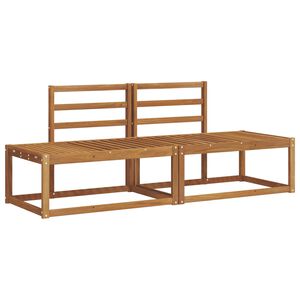 vidaXL Outdoor Sofa Set 2 pcs Natural Solid Acacia Wood