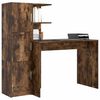 vidaXL Desk 2 pcs Smoked Oak