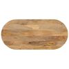 vidaXL Table Top 100x50x3,8 cm Oval Solid Wood Mango