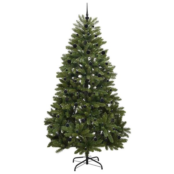 vidaXL Artificial Christmas Tree Green 240 cm PVC and Metal