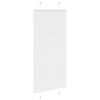 vidaXL Pleated Blind White 65x150 cm Fabric Width 64.4 cm Polyester
