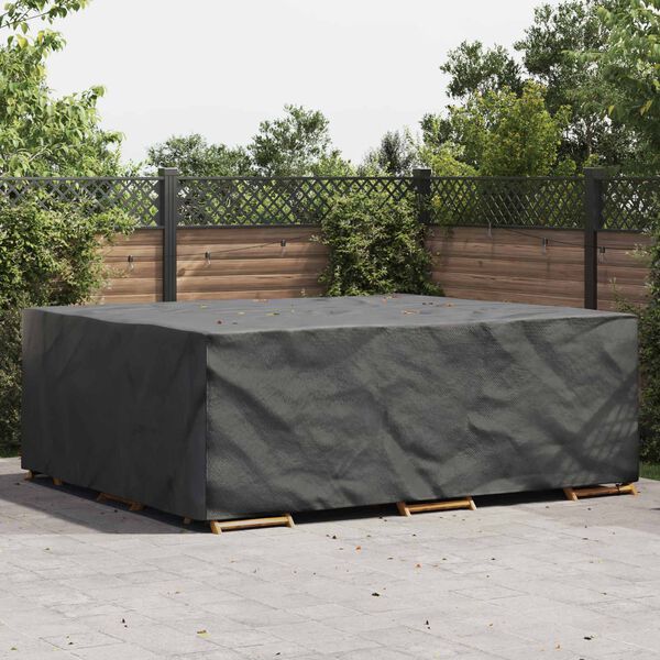 vidaXL Furniture Cover Plain Black 300 x 250 x 100 cm 420D