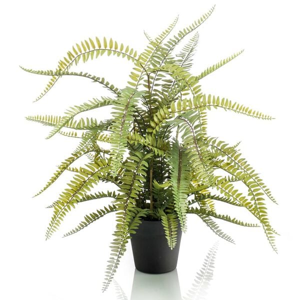 Emerald Artificial Boston Fern 70 cm in Plastic Pot