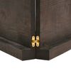 vidaXL Bathroom Countertop Dark Brown 120x60x(2-6) cm Treated Solid Wood