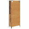 vidaXL Highboard Old Wood 69.5 x 34 x 180 cm Engineered Wood
