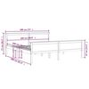 vidaXL Bed Frame without Mattress Solid Wood Pine 180x200 cm Super King