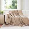 vidaXL Throw Blankets 24 pcs Camel 240 x 220 cm Fleece