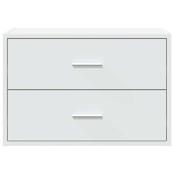 vidaXL Cabinet with 2 Drawers White 60x31x40 cm Engineered Wood