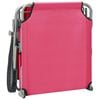 vidaXL Sun Lounger with Canopy Steel Pink