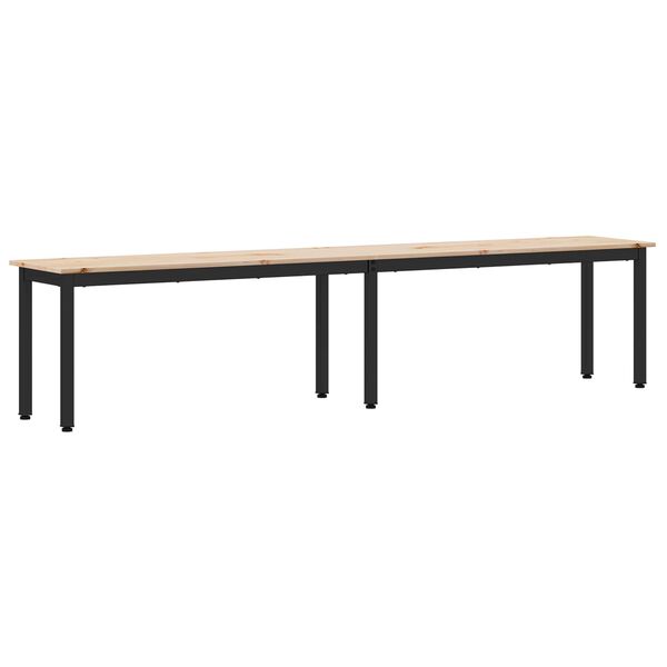 vidaXL Bench Natural 200 x 35 x 45 cm Solid Pine Wood