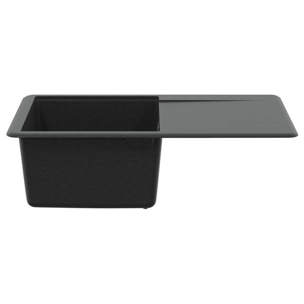 vidaXL Sink Black 670 x 460 mm Granite