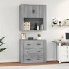 vidaXL Highboard Grey Sonoma Engineered Wood