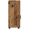 vidaXL Bathroom Cabinet with Drawer with Door Old Wood 30 x 35 x 80 cm