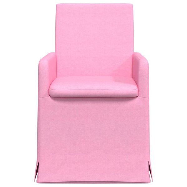vidaXL Dining Chairs 2 pcs Pink 57 x 67 x 95 cm Fabric
