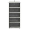 vidaXL Shoe Cabinet Concrete Grey 31.5x35x70 cm Engineered Wood
