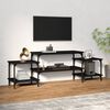 vidaXL TV Cabinet Black 157x35x52 cm Engineered Wood