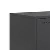 vidaXL TV Cabinet Black 68.5x39x60.5 cm Steel
