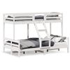 vidaXL Bunk Bed without Mattress 90x200/120x200 cm White Solid Wood
