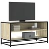 vidaXL TV Cabinet Sonoma Oak 91x40x46 cm Engineered Wood and Metal