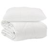 vidaXL Duvet with Pillow 2 pcs White Microfiber
