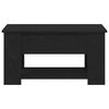 vidaXL Coffee Table Black Oak 79 x 49 x 41 cm Engineered Wood