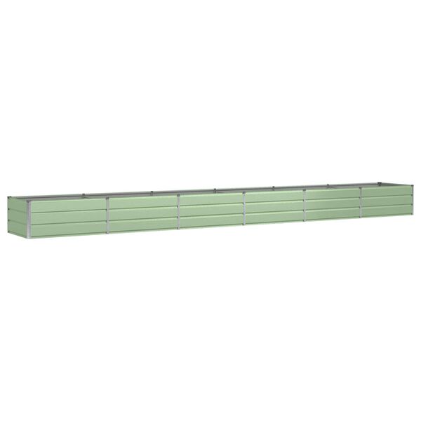 vidaXL Planter Green 600 x 80 x 45 cm Steel