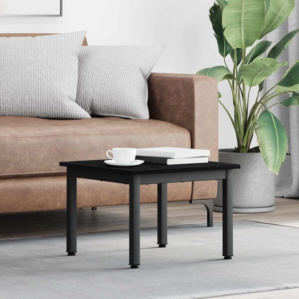 vidaXL Coffee Table Black Oak 50 x 50 x 36 cm Engineered Wood