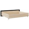 vidaXL Bed Drawers 2 pcs Black Engineered Wood and Velvet