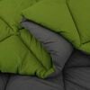 vidaXL Full Year Duvet Green and Anthracite 220 x 240 cm Microfiber