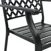 vidaXL 5 Piece Outdoor Dining Set Steel Black