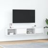 vidaXL TV Cabinets 2 pcs White 80x31x25.5 cm Engineered Wood