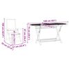 vidaXL Garden Dining Set Folding 5 pcs Anthracite Solid acacia wood