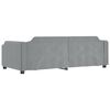 vidaXL Day Bed without Mattress Light Grey 90x190 cm Single Fabric